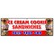 Signmission ICE CREAM COOKIE SANDWICHES BUILD YOUR OWN BANNER SIGN sundae soda B-72 Ice Cream Cookie Sandwic - alternate 1